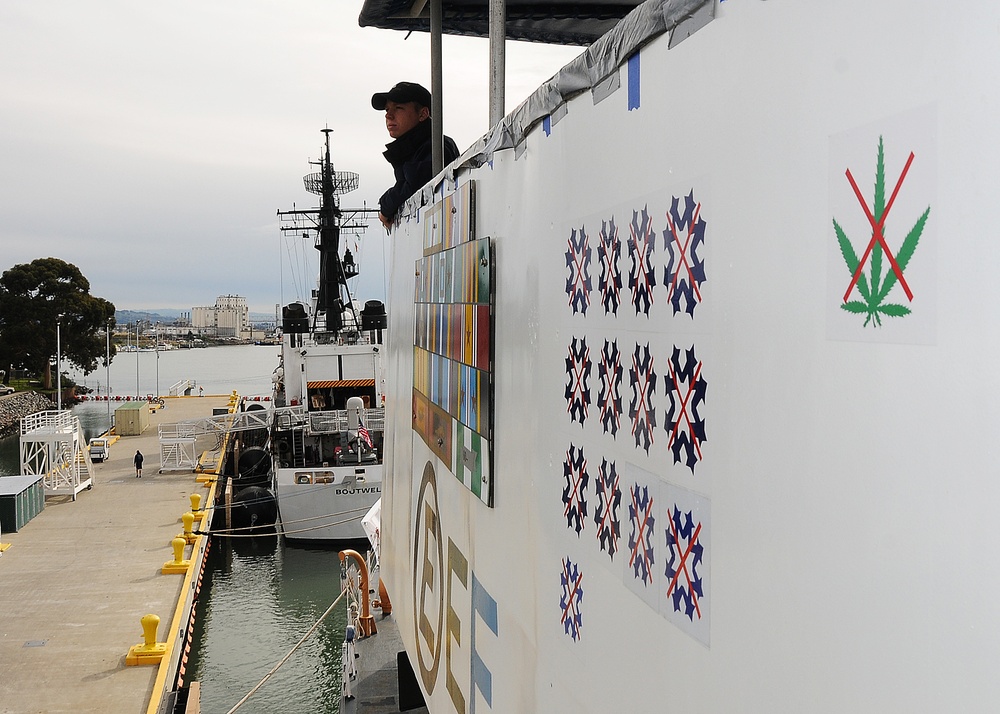 CGC Sherman drug bust display