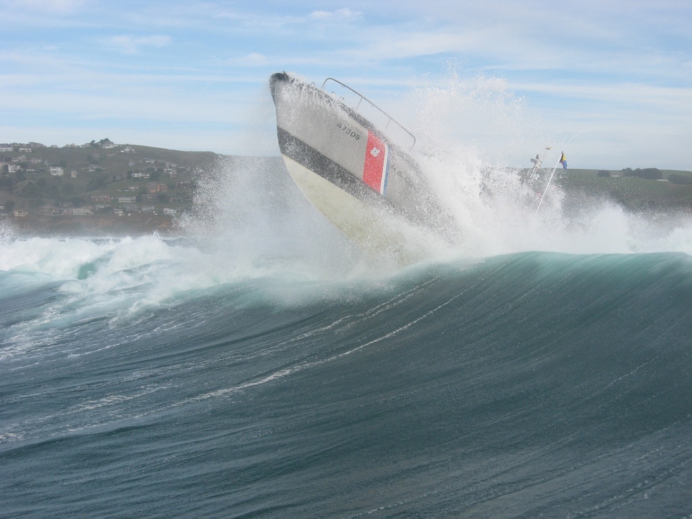 Station Bodega Bay trains in the surf