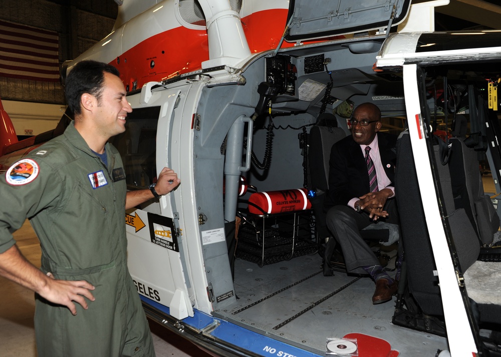 Al Roker visits Coast Guard Air Station Los Angeles