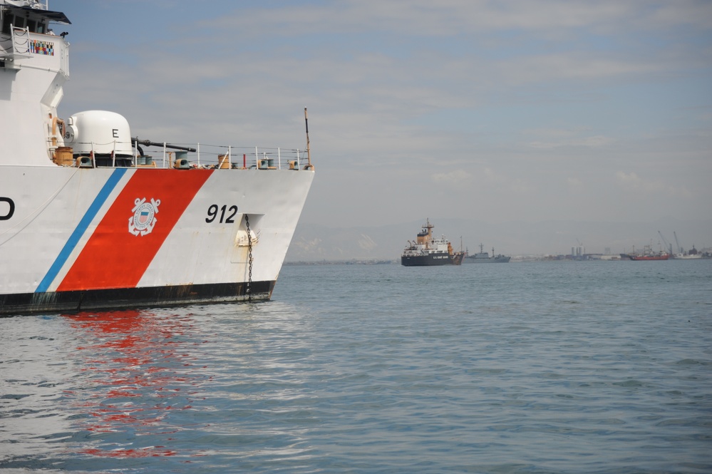 Coast Guard in the Port of Port-au-Prince Haiti