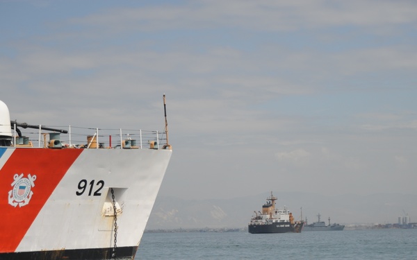 Coast Guard in the Port of Port-au-Prince Haiti