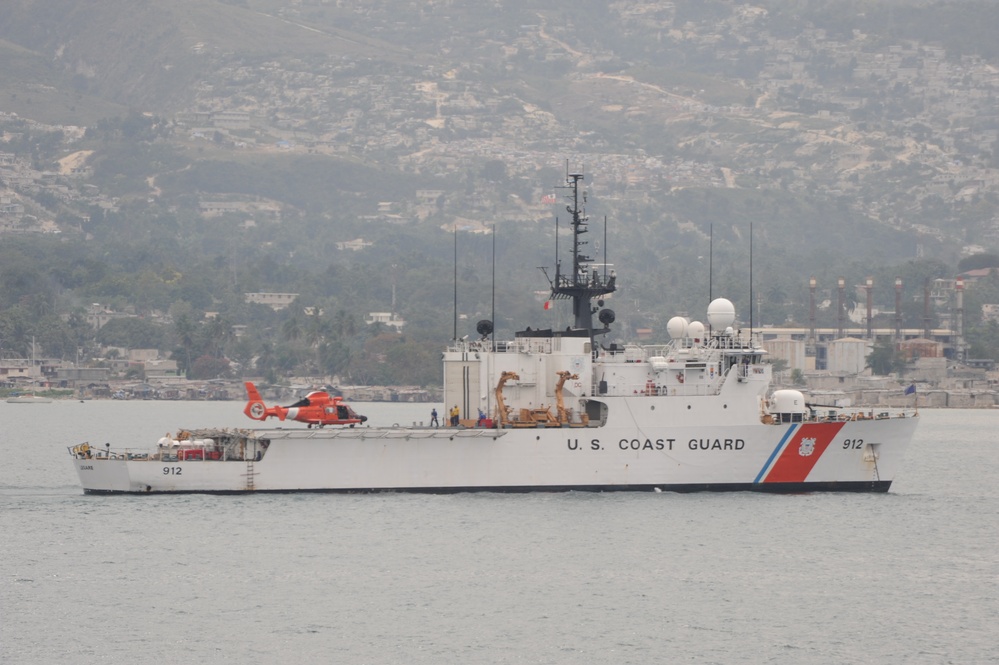 Coast Guard in the Port of Port-au-Prince Haiti