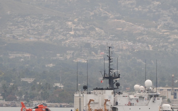 Coast Guard in the Port of Port-au-Prince Haiti