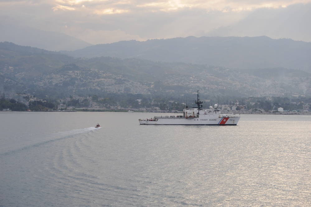 Coast Guard in the Port of Port-au-Prince Haiti