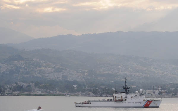 Coast Guard in the Port of Port-au-Prince Haiti