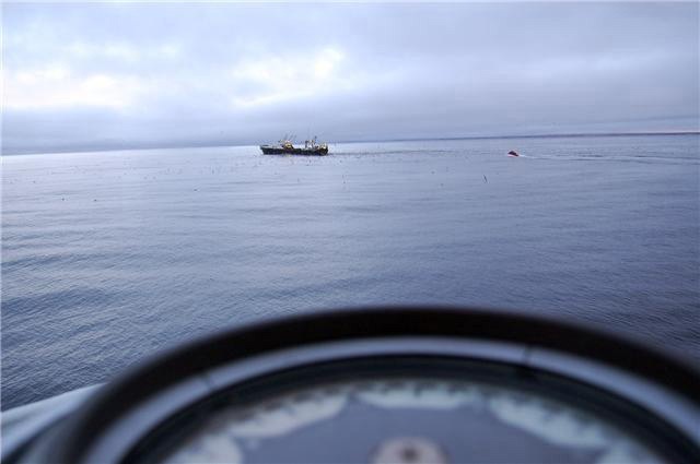 Coast Guard Cutter Acushnet boards Alaska Victory