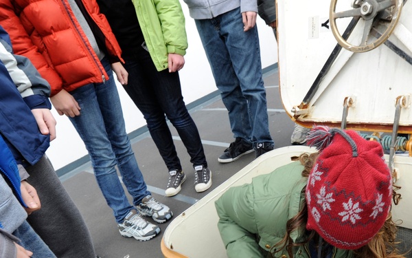 Coast Guard Cutter Sturgeon Bay participates in Partnership in Education program