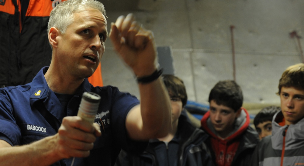Coast Guard Cutter Sturgeon Bay participates in Partnership in Education program
