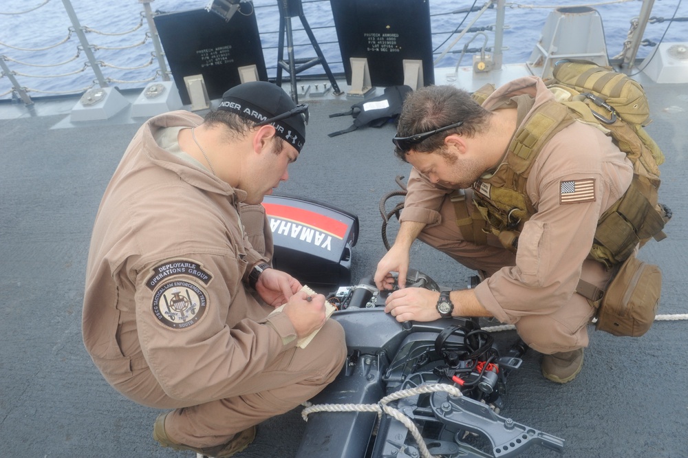 Coast Guard Law Enforcement Detachment underway in the Gulf of Aden