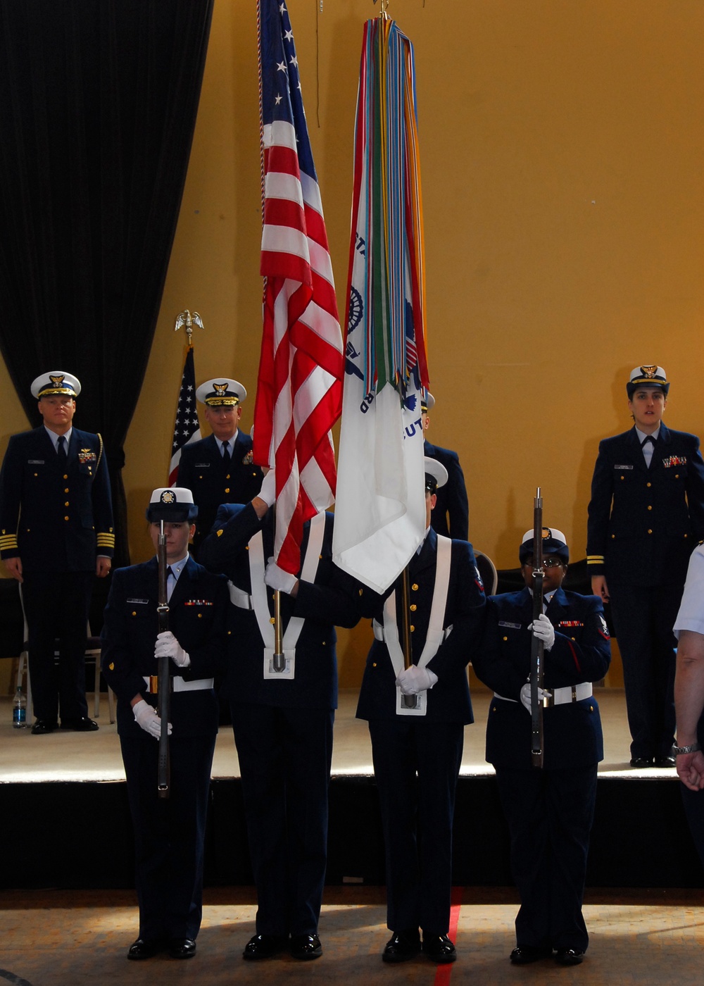 Capt. Neussl's Retirement Ceremony color guard