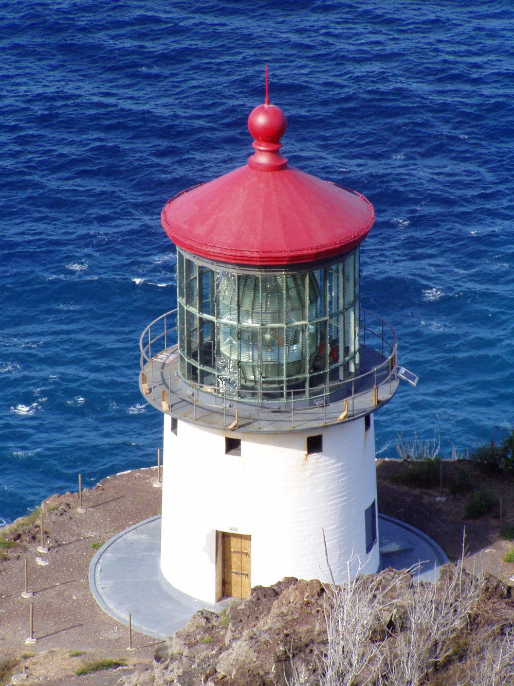 Lighthouse Oahu in the State of Hawaii
