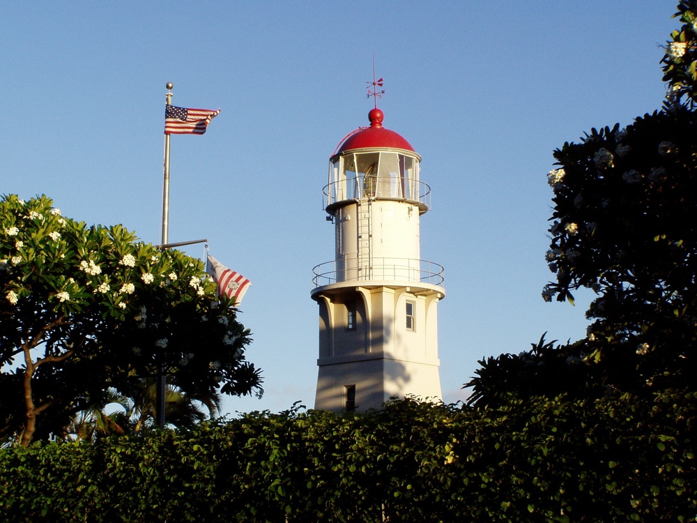Diamond Head Lighthouse Island of Oahu in the State of Hawaii