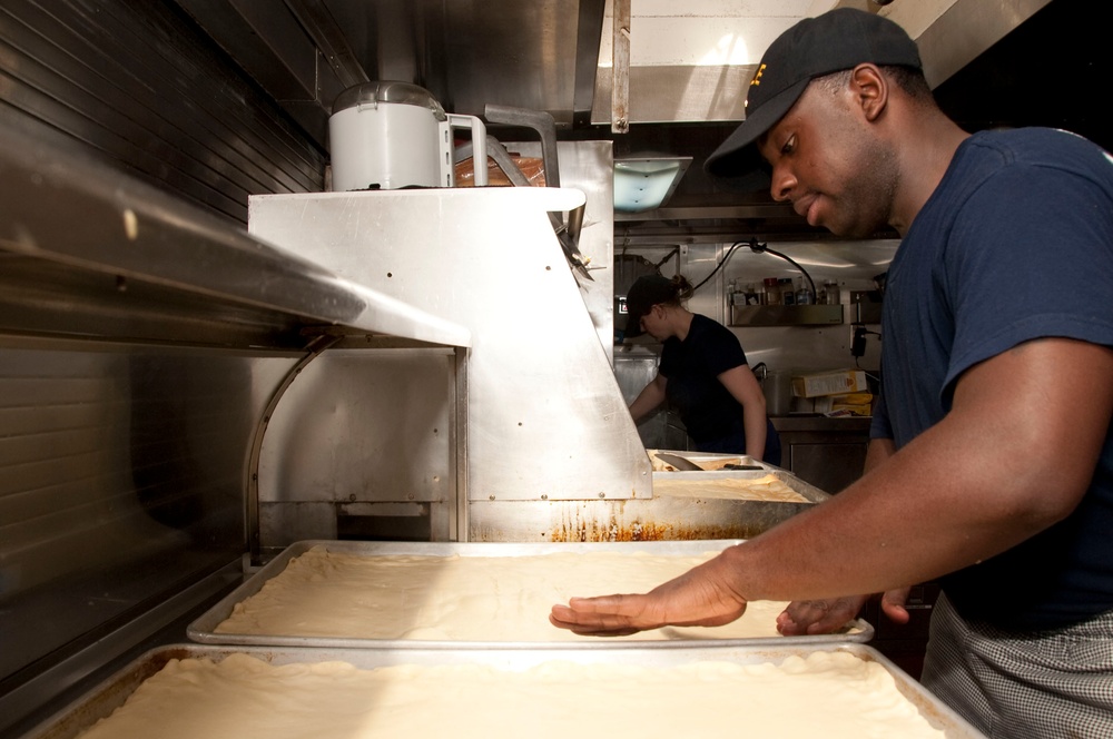 Underway aboard the Cutter Eagle