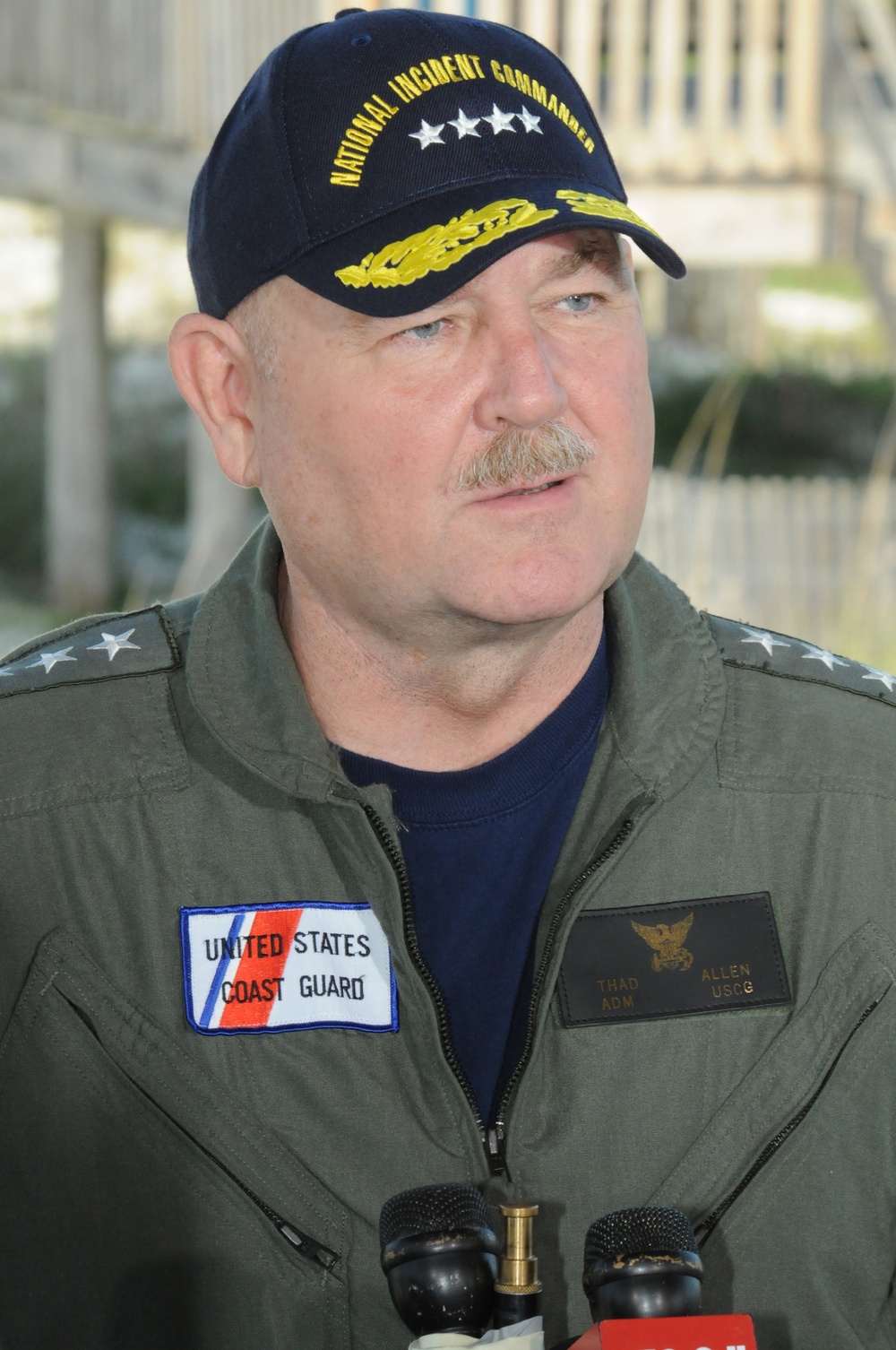 Adm. Allen at Dauphin Island Pier