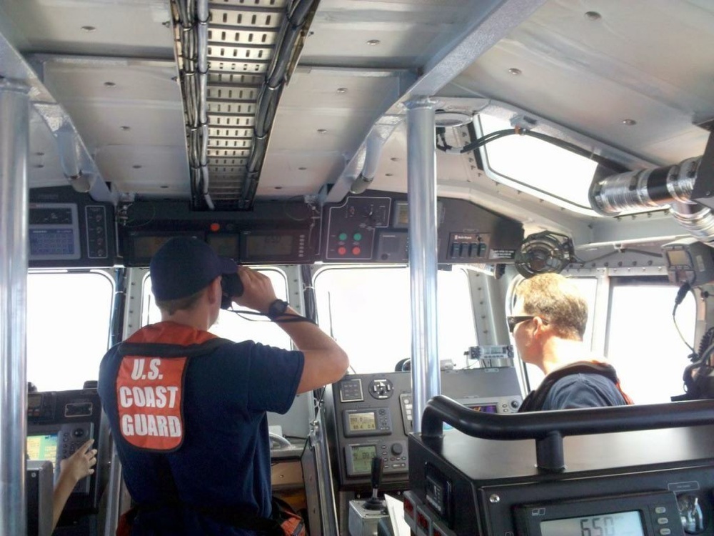 Search for missing snorkeler