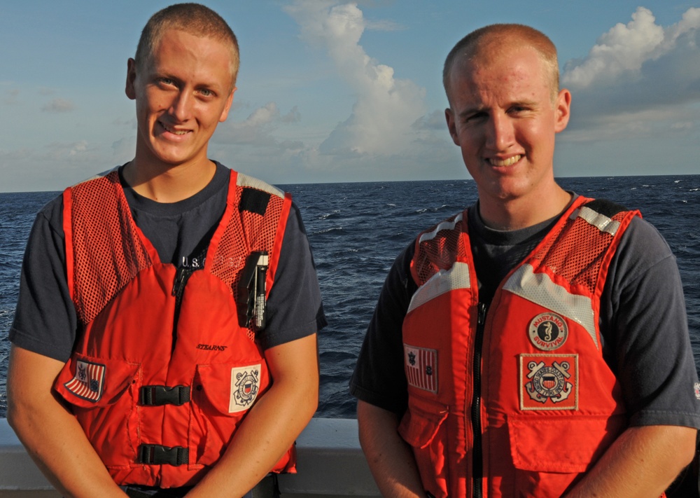 CG Academy cadets aboard Coast Guard Cutter Dauntless