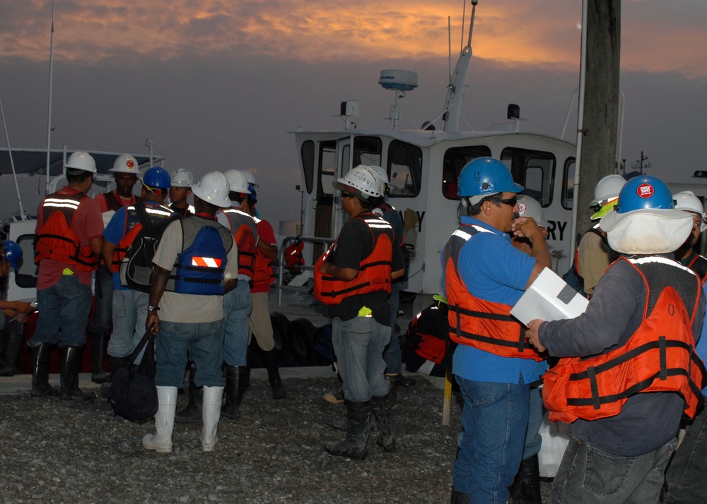 Morning dock congreation
