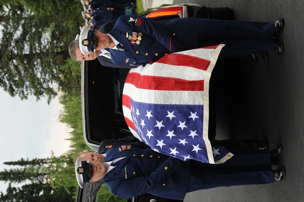 Petty Officer 2nd Class Brett Banks funeral in Anchorage, Ak