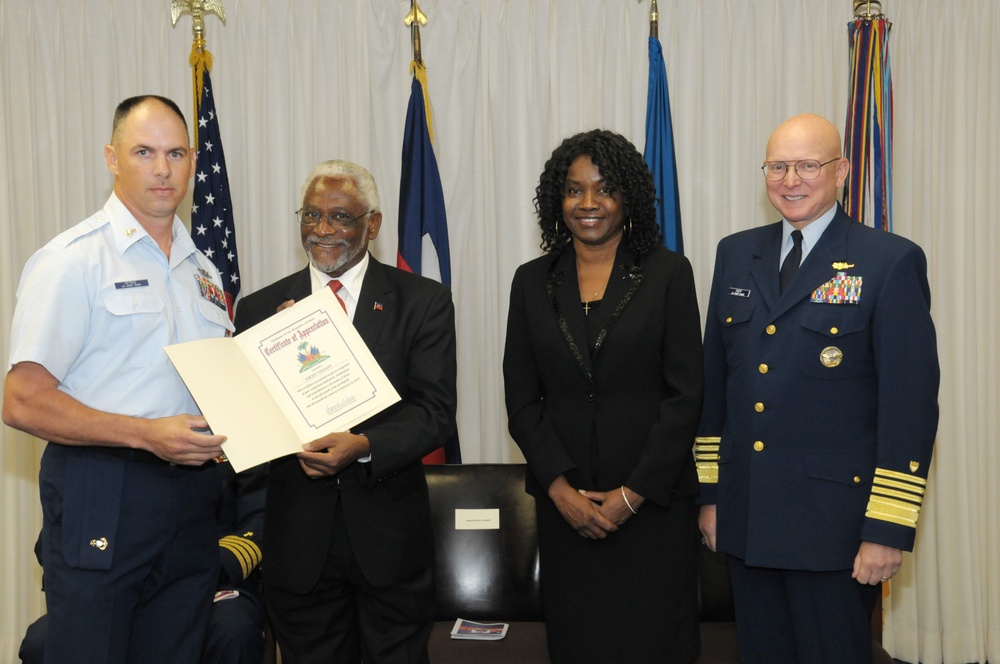 Haitian Ambassador thanks Coast Guard