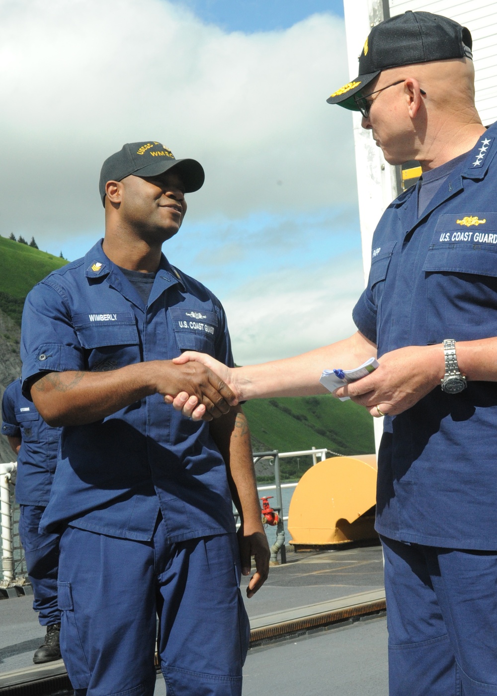 Coast Guard Commandant Adm. Papp visits Kodiak-based Coast Guard Cutter Alex Haley