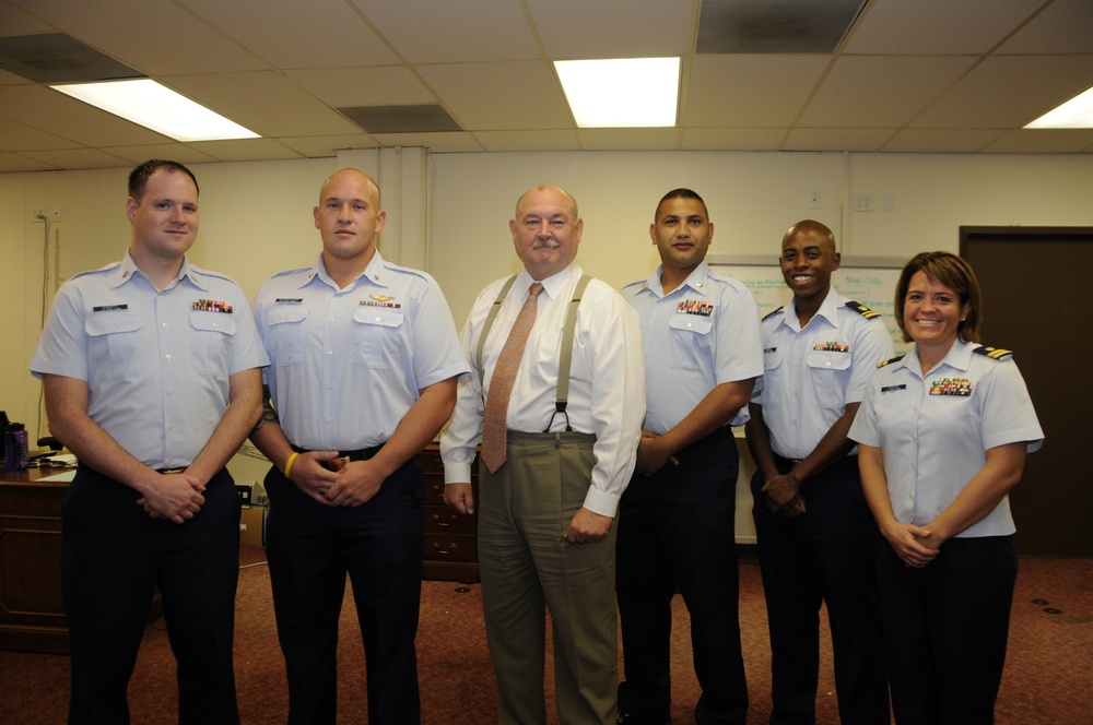 Coast Guard crew members that first responded to Deepwater Horizon