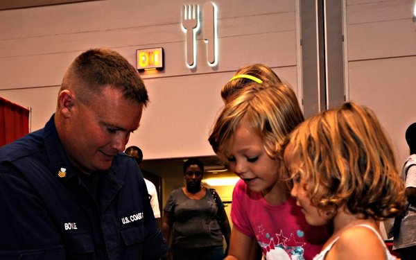 Dog Handler with Children