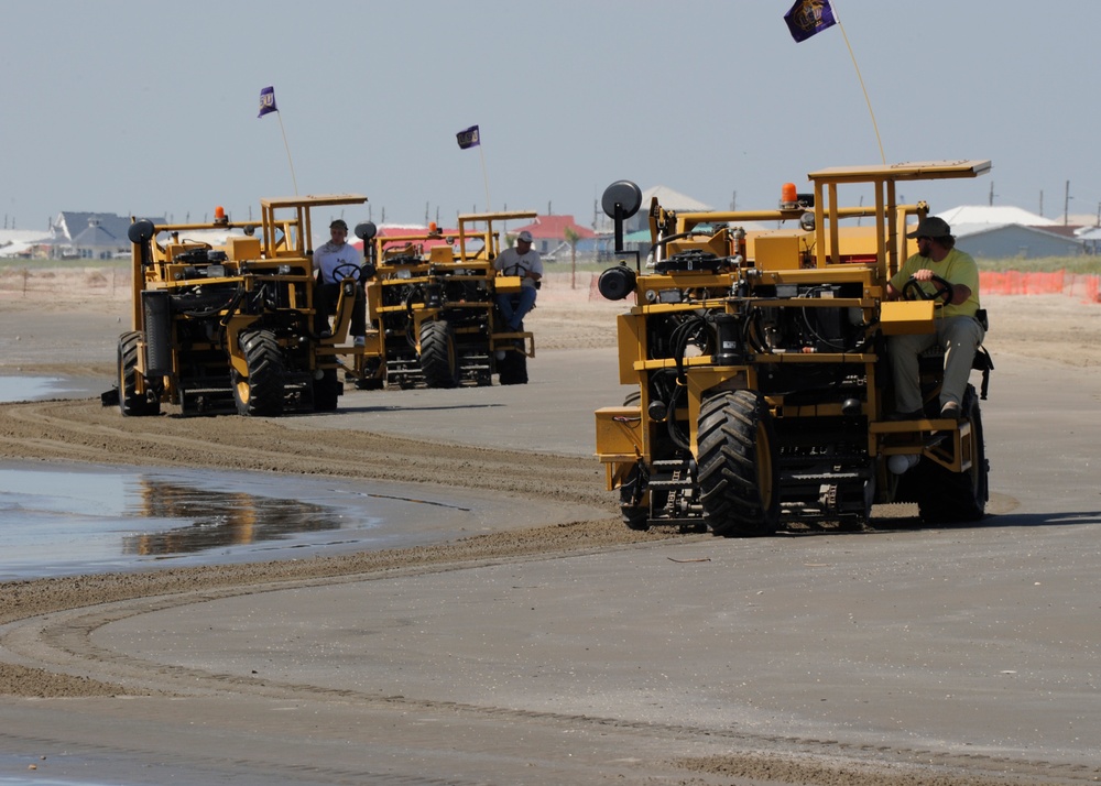 Beach clean-up equipment
