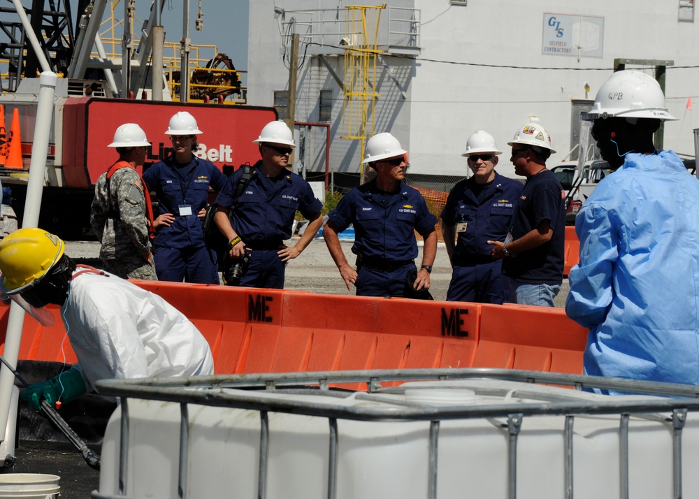 Rear Adm. tours facility