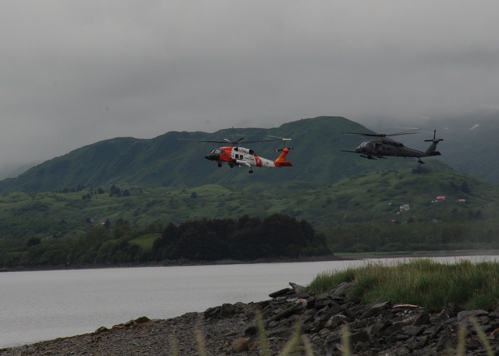 210th ANG Rescue Squadron joint training Kodi