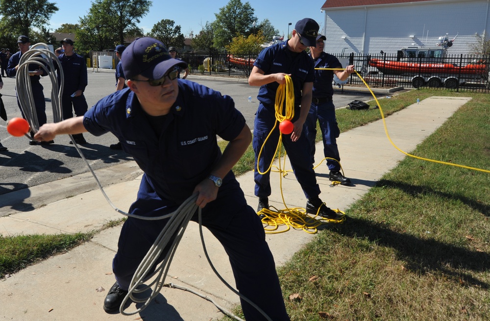 Coast Guardsmen compete in Boat Crew Rodeo