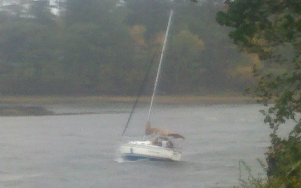 Coast Guard finds sailboat adrift during bad weather