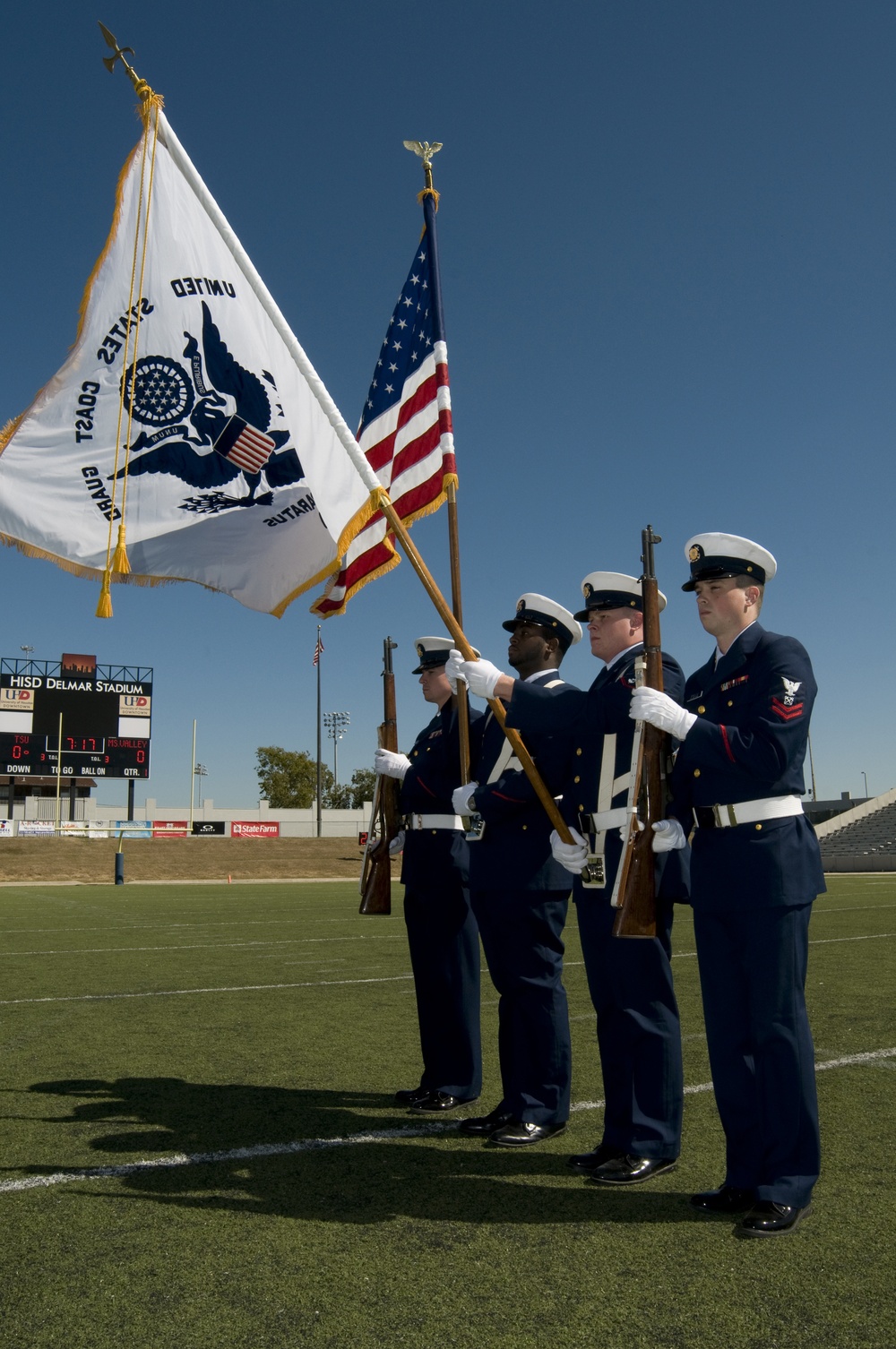 TSU football game color guard