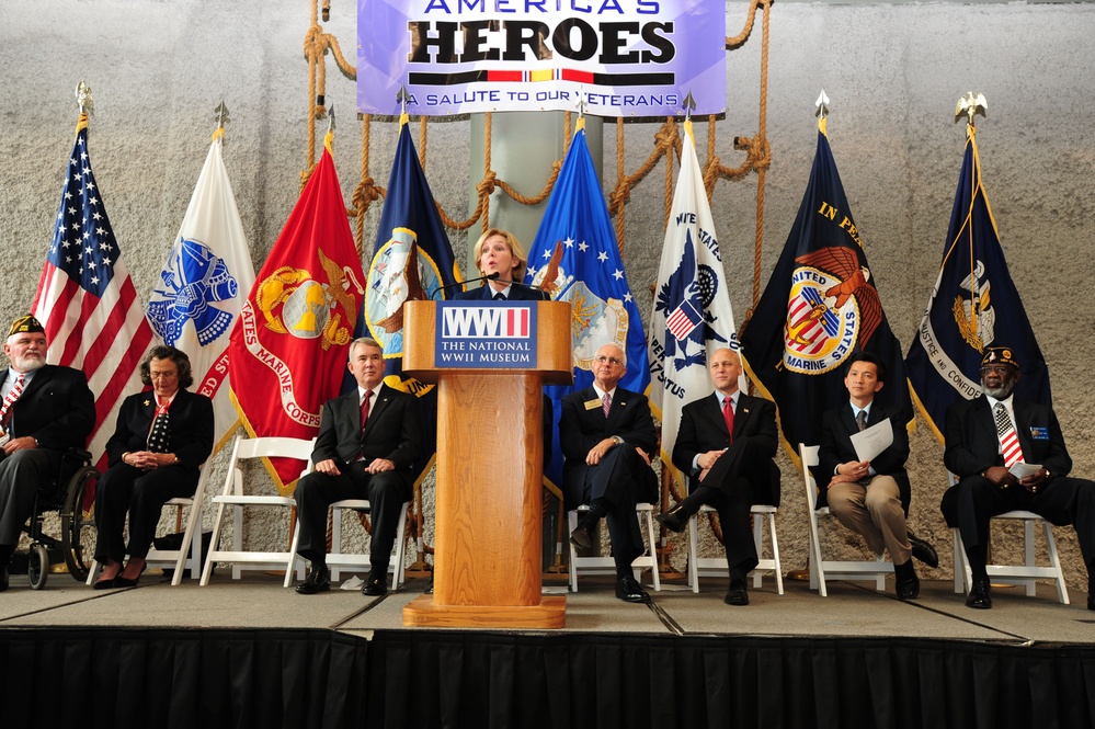 Rear Adm. Landry attends Veterans Day ceremony