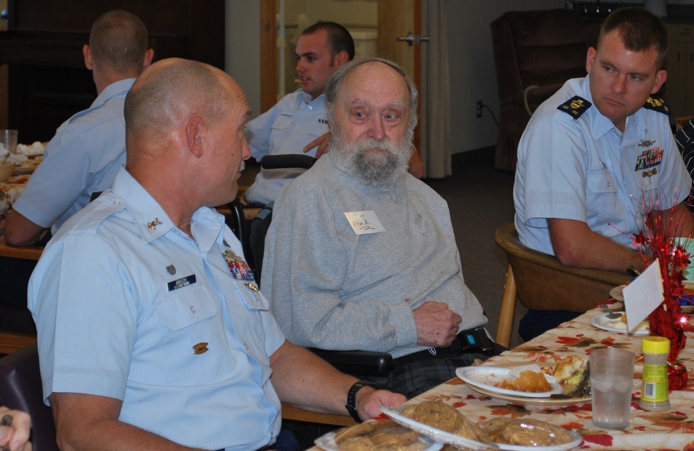 Veterans share a meal and stories