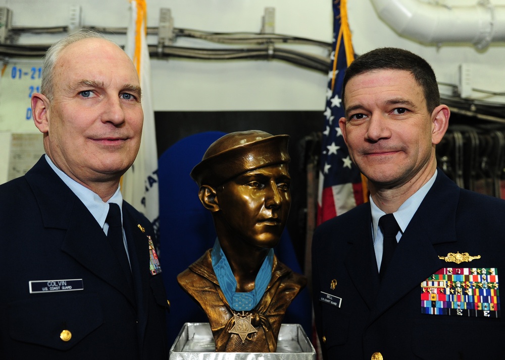 Medal of Honor ceremony on Coast Guard Cutter Munro