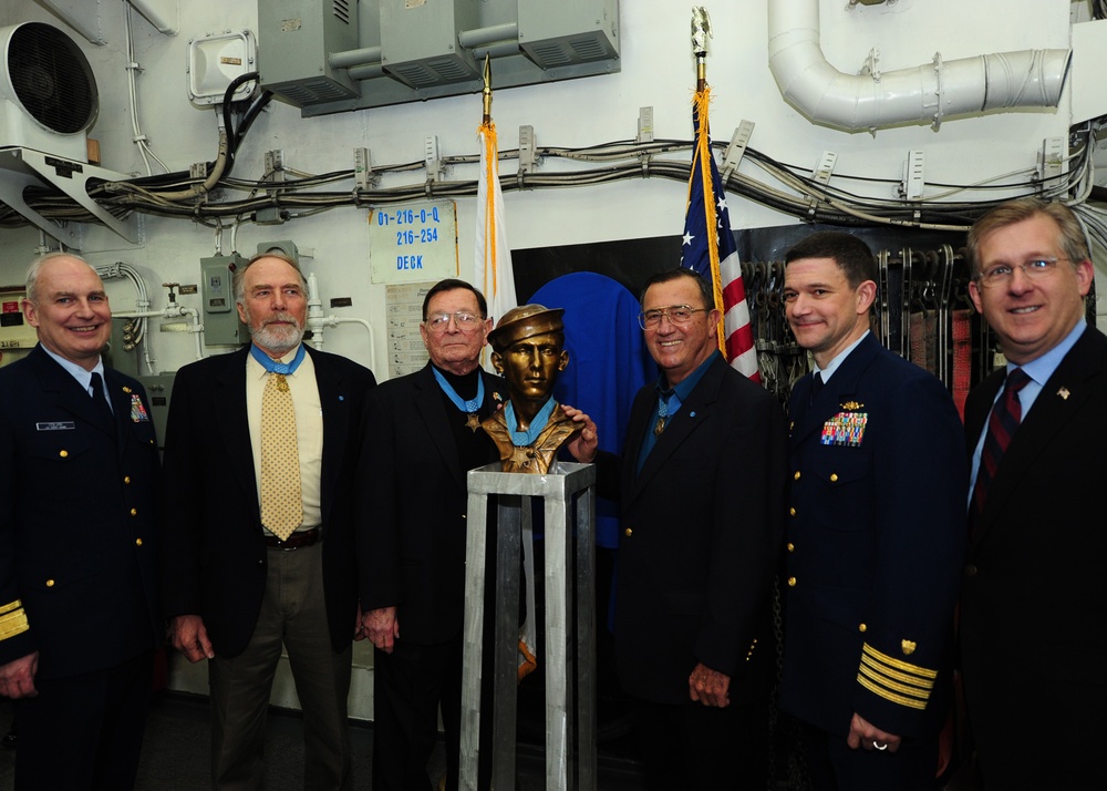 Medal of Honor ceremony on Coast Guard Cutter Munro