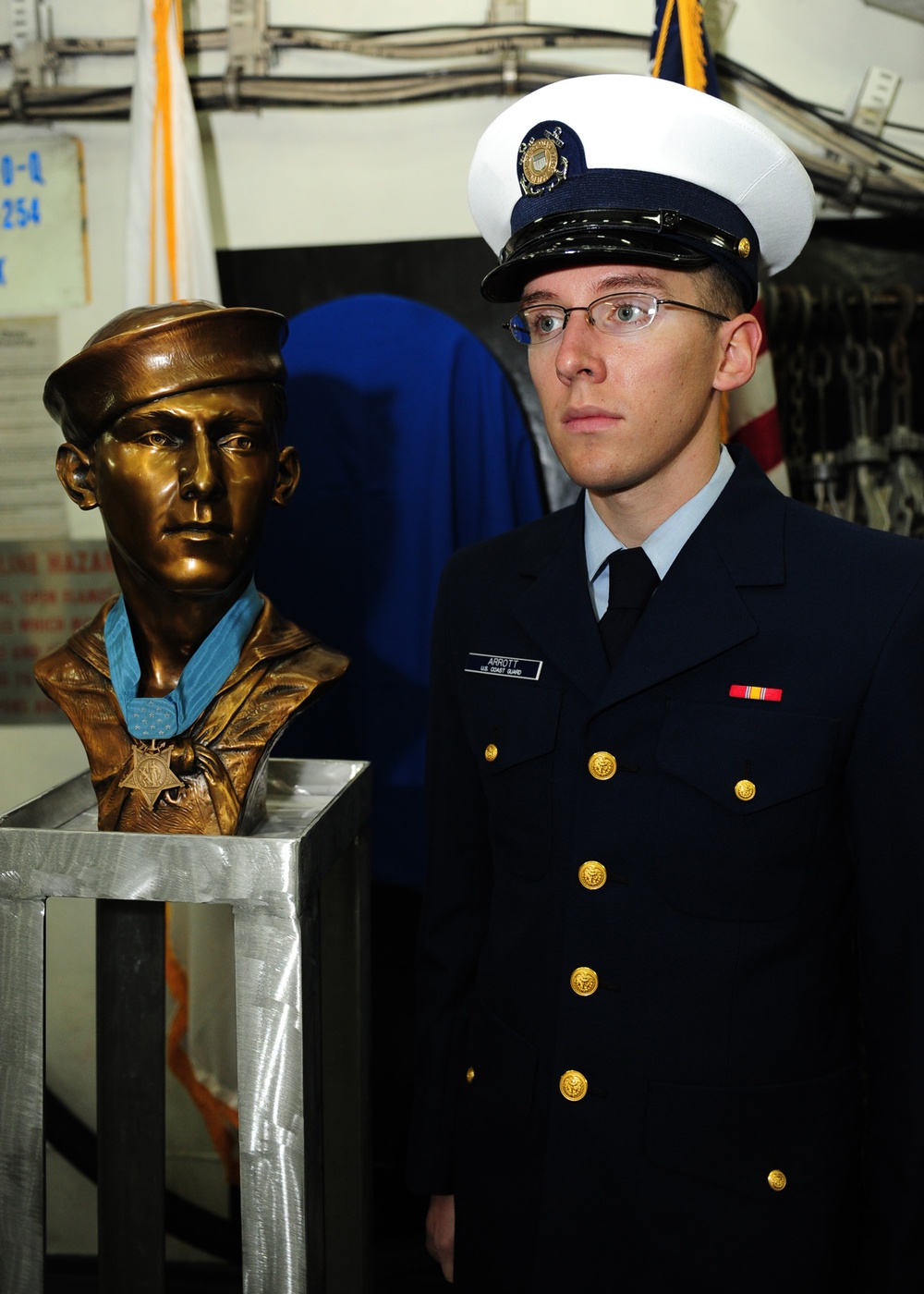 Medal of Honor ceremony on Coast Guard Cutter Munro