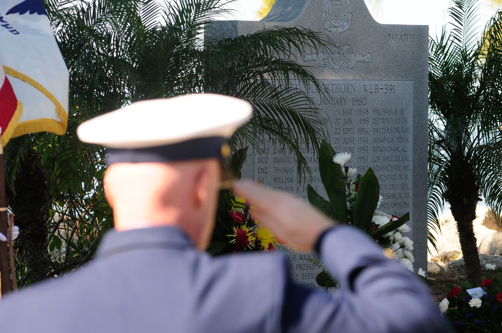 Coast Guard Cutter Blackthorn memorial