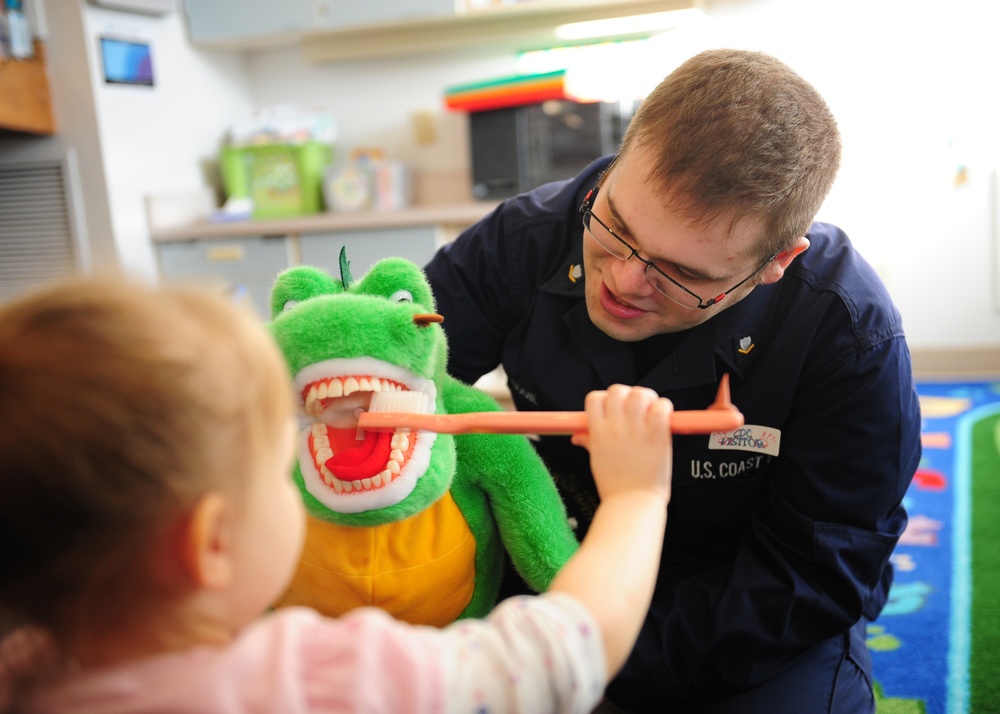 Childrens Dental Health Month visit to Kodiak-based Child Development Center