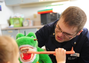 Childrens Dental Health Month visit to Kodiak-based Child Development Center