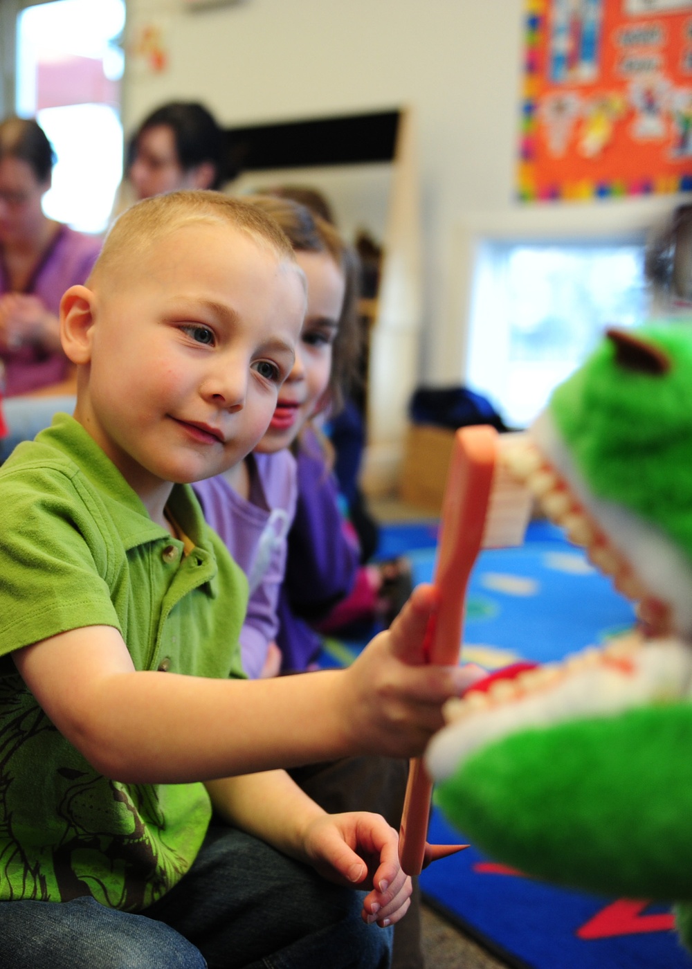 Childrens Dental Health Month visit to Kodiak-based Child Development Center