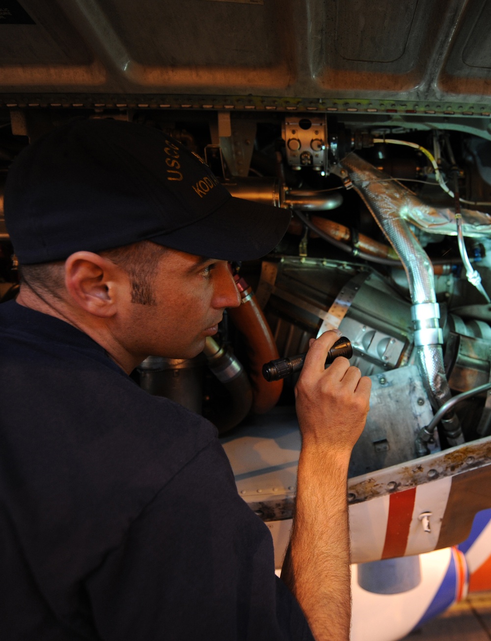 C130 AMTs working on engine