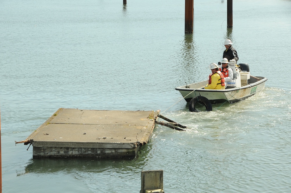Crescent City Tsunami Response cleanup