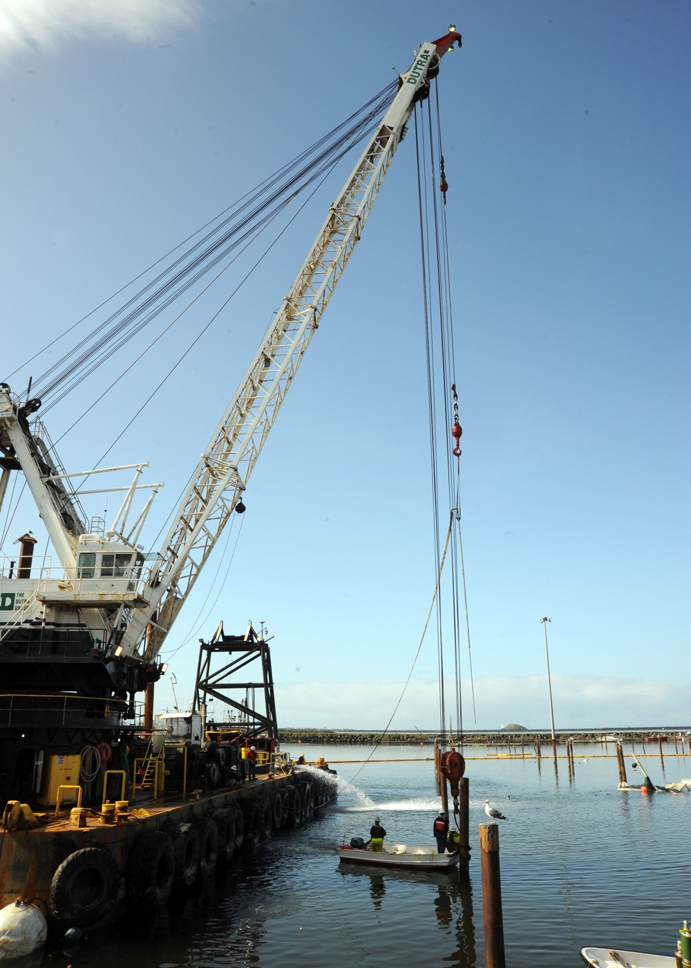 Crescent City piling removal