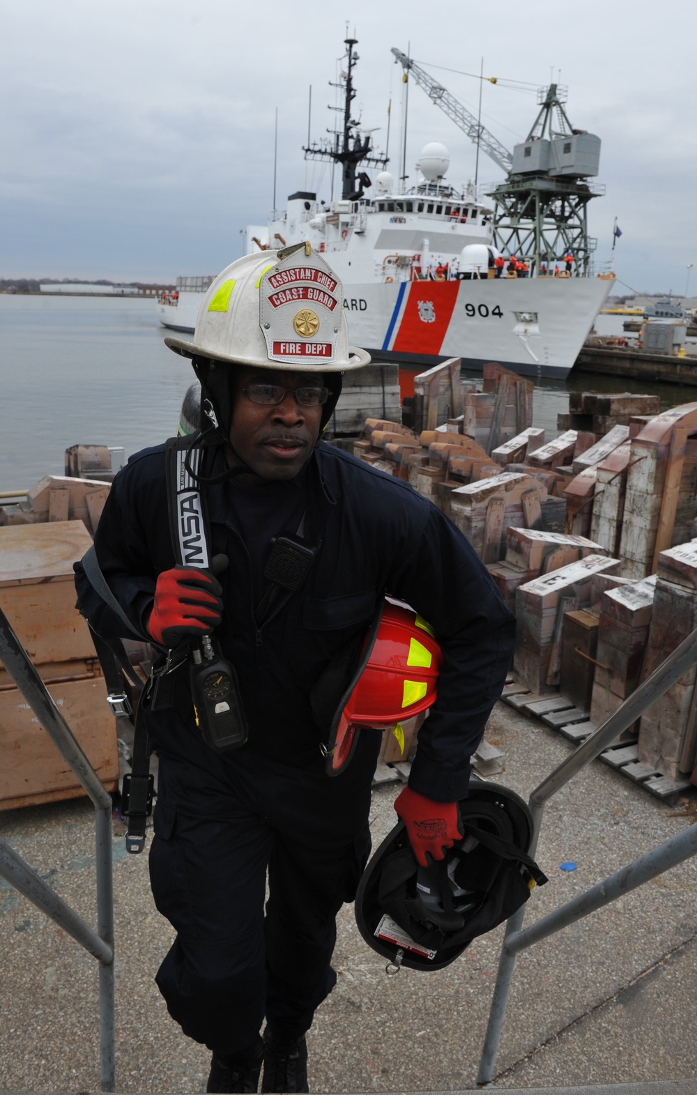 Confined space rescue drill