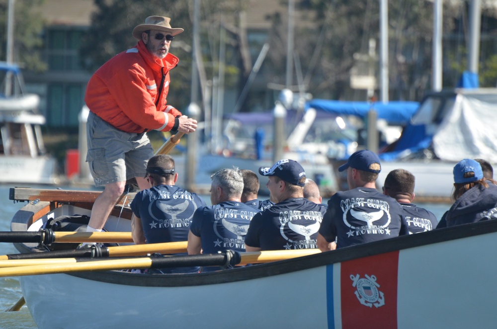 Coast Guard Whaleboat rowers