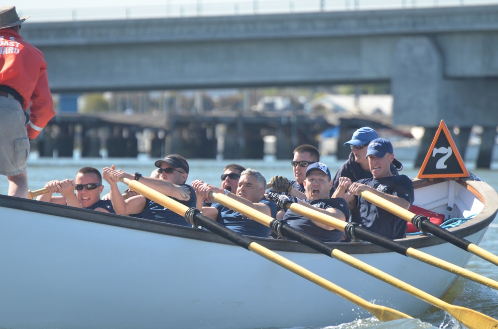 Coast Guard Whaleboat rowers