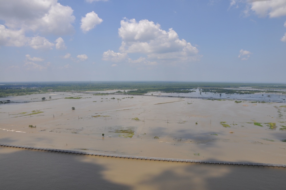 Air Station New Orleans overflight of spillway