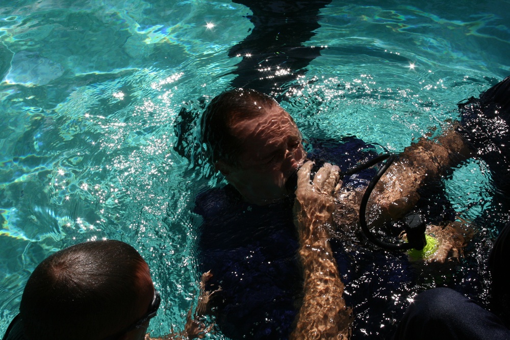 Water survival training