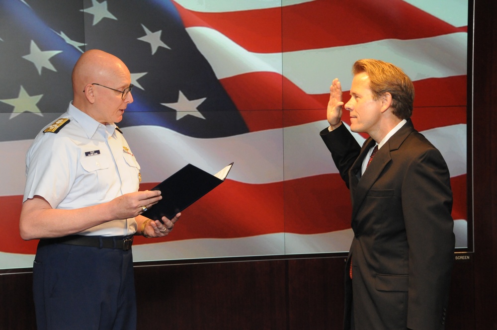 Ceremony at Coast Guard Headquarters